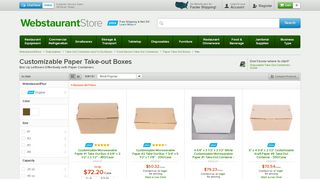 
                            5. Customizable Paper Take-Out Boxes | WebstaurantStore - Webstaurant Portal