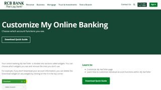 
                            4. Customize My NetTeller | RCB Bank