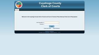 
                            3. Cuyahoga County Clerk of Courts - Login Page - Icase Login