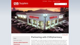 
                            1. CVS Caremark Suppliers: Partnering with CVS/pharmacy - Cvs Vendor Portal