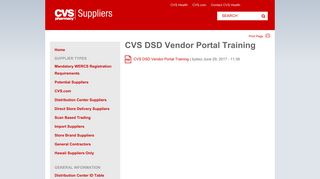 
                            2. CVS DSD Vendor Portal Training | CVS Caremark Suppliers - Cvs Vendor Portal