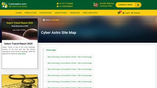 
                            4. Cyber Astro SiteMap - with different Pages Category Online - Cyberastro Portal