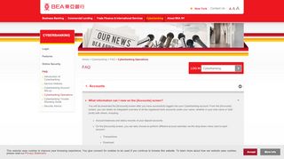 
                            7. Cyberbanking Operations - The Bank of East Asia, New York ... - Bank Of East Asia Cyberbanking Portal