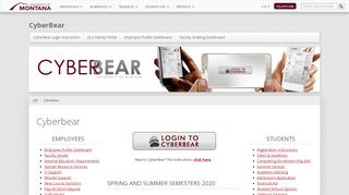 
                            1. Cyberbear - CyberBear - University Of Montana - University Of Montana Cyberbear Portal