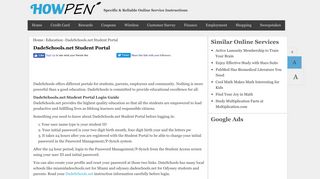 
DadeSchools.net Student Portal - Howpen
