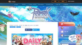 
                            3. Daily Login - Ragnarok Online MSP | News - Ro Mysg Daily Portal