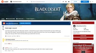 
                            1. Daily login reward - posted in the blackdesertonline community ... - Black Desert Online Portal Rewards