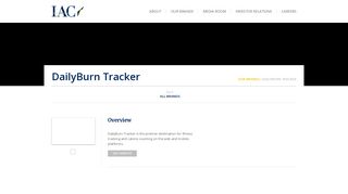 
                            8. DailyBurn Tracker | IAC - Dailyburn Tracker Portal