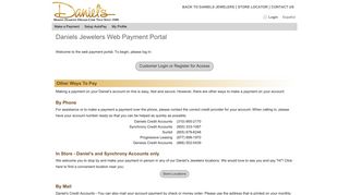 
                            2. Daniels - Daniel's Jewelers - Daniel's Jewelers Credit Card Portal