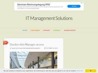 Darden dish Manager access // IT Management Solutions