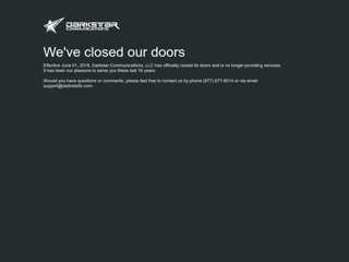DarkStar - We've closed our doors