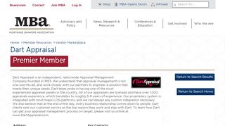 
                            7. Dart Appraisal - Mortgage Bankers Association - Dart Appraisal Portal
