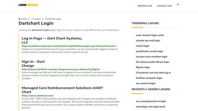 Dartchart Login — Sign In to Your Account