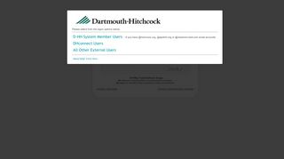Dartmouth-Hitchcock | Citrix Access Gateway