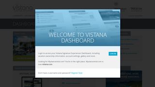 Dashboard Login  Vistana Signature Experiences