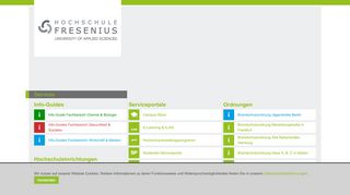 
                            4. Dashboard: Startseite - Hochschule Fresenius - Stud Portal Fresenius