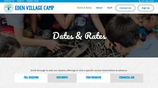 
                            13. Dates & Rates - Eden Village Camp - Eden Sessions Portal