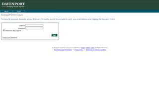 
                            1. Davenport Online Log In - Davenport Online Portal