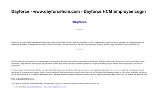 
                            7. Dayforce - www.dayforcehcm.com - Dayforce HCM Employee ... - Https Www Dayforcehcm Com Mydayforce Login