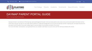 
                            8. Daymap Parent Portal Guide - Playford International College - Playford International College Daymap Portal