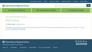 
                            3. DBRL Catalog – Daniel Boone Regional Library - Dbrl Portal