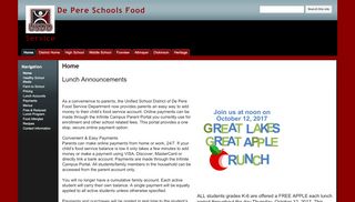 
                            4. De Pere Schools Food Service - Google Sites - Parent Portal De Pere