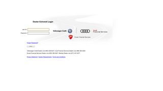 
Dealer Extranet - Login  
