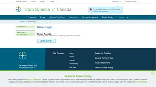 
Dealer Login - Bayer CropScience Canada
