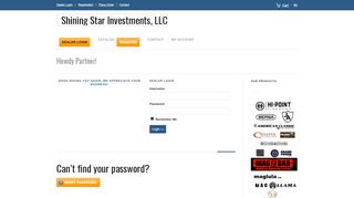 
                            7. Dealer Login - Shining Star Investments, LLC - Shining Stars Portal