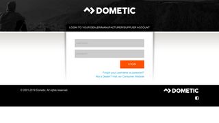
                            1. Dealer / Manufacturer / Supplier Login - eDometic - Edometic Portal