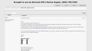 
                            6. Dealer Port, public access ? - Barnacle Bill's Marine Supply - Boss Web Brp Login