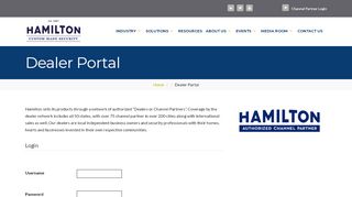 
                            7. Dealer Portal - Hamilton Security - Dealer Smart Solutions Dealer Portal