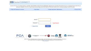 
                            7. DealerCONNECT Login - Chrysler Card Portal