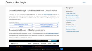
                            6. Dealersocket Login • My Dealersocket.com CRM Official Portal - Bb Dealersocket Login