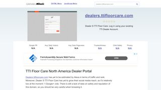 
Dealers.ttifloorcare.com website. TTI Floor Care North America Dealer ...
