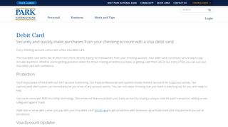 
                            8. Debit Card - Park National Bank - Park National Bank Credit Card Portal