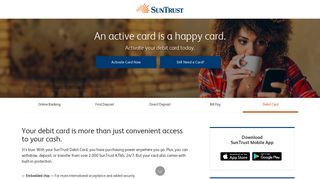 
                            8. Debit Card - SunTrust Bank - Suntrust Online Banking Sign On Portal