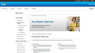 Debit Cards - ATM Cards - Option to Earn Points - Citi.com ...