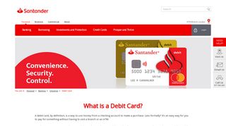 
                            5. Debit Cards | Santander Bank - Verified By Visa Santander Portal