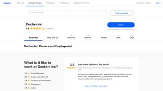 
                            7. Decton Inc Careers and Employment | Indeed.com - Www Dectoninc Com Portal Employee Portal