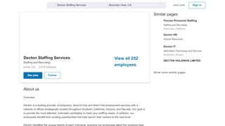 
                            6. Decton Staffing Services | LinkedIn - Www Dectoninc Com Portal Employee Portal