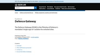 
                            4. Defence Gateway - GOV.UK - Jpa Portal Login