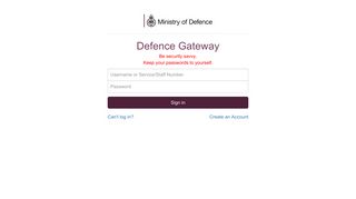 
                            1. Defence Gateway - Login - Jpa Portal Login