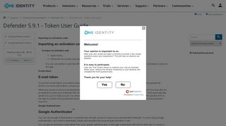 
                            1. Defender 5.9.1 - Token User Guide - One Identity Support - Dell Defender Self Service Portal