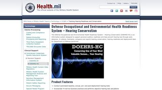 
                            4. Defense Occupational and Environmental Health ... - Health.mil - Doehrs Login
