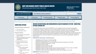 
                            5. Defense Occupational Environmental and Health Readiness ... - Doehrs Login
