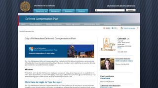 
Deferred Compensation Plan - City of Milwaukee  
