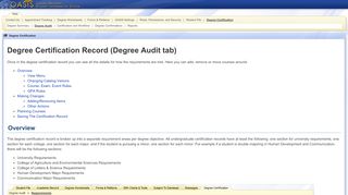 
                            7. Degree Audit - OASIS - Help - Degree Certification - UC Davis - My Degree Uc Davis Portal