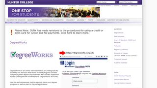 
                            5. DegreeWorks — Hunter College - Cuny Portal Degree Works