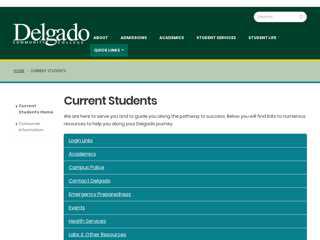 Delgado CC - Current Students